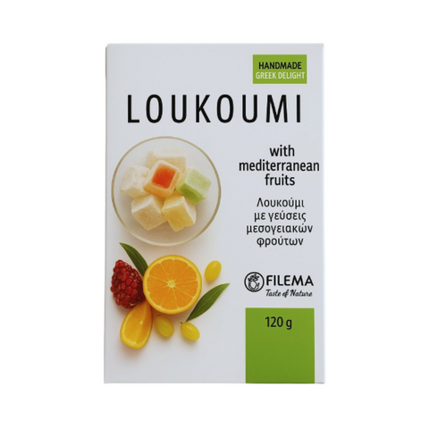 Filema Greek Loukoumi Mediterranean Fruits 120g